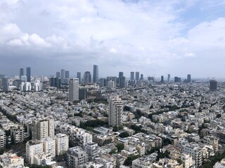 Fototapeta premium Israel, view of Tel Aviv from above.