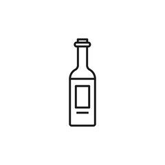 Tequila bottle icon. Alcohol drink symbol modern, simple, vector, icon for website design, mobile app, ui. Vector Illustration