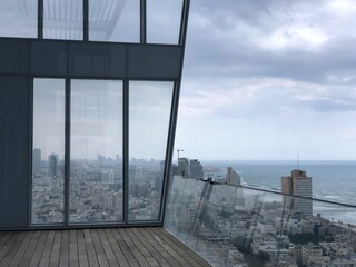 Obraz na płótnie Canvas Israel, view of Tel Aviv from above.