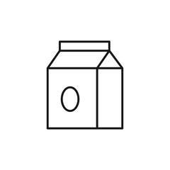 Milk icon. Milk pack symbol modern, simple, vector, icon for website design, mobile app, ui. Vector Illustration