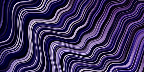 Light Purple vector background with wry lines. Colorful illustration in abstract style with bent lines. Pattern for ads, commercials.