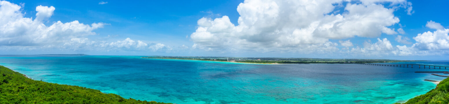 2020年7月沖縄・来間島、展望台からの景色