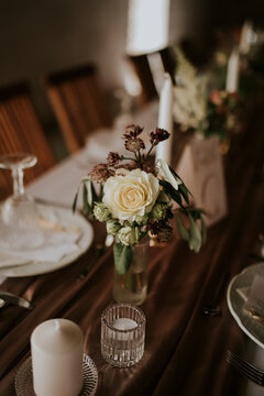 table setting for wedding reception