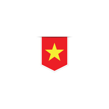Vietnam  flag vector. National Simple Vietnam  flag