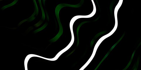 Dark Blue, Green vector template with curves. Illustration in halftone style with gradient curves. Pattern for websites, landing pages.