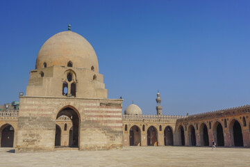 Fototapeta premium Cairo, Egypt: The ablution fountain of the Mosque of Ibn Tulun (879 AD) -- the oldest in Cairo surviving in its original form and the largest.