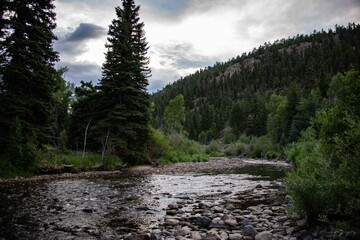 The South Fork river located in southwestern Colorado.