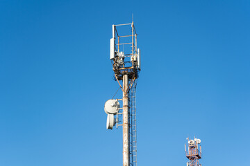 Base station of mobile communication, blue sky