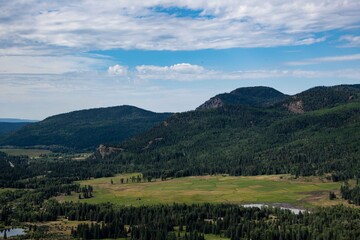 Fototapeta premium A high definition mountain landscape of the Rocky Mountains.