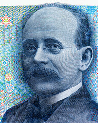 Norwegian scientist Kristian Birkeland (1867 - 1917)  Portrait from Norway 200 Kroner 2006...