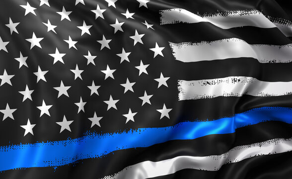 Thin blue line flag clearance wallpaper