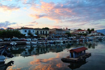 boats in the harbor