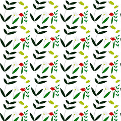 pattern grass, butterflies, flowers, vector, illustration, illustrator, dishes, bedding, towels, wallpaper, wallpaper, cup, plate, tablecloth