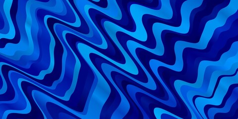 Light BLUE vector backdrop with curves. Abstract gradient illustration with wry lines. Template for your UI design.