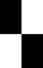 Black and white squares, paper sheets background, two white rectangles and two black rectangles, four rectangles.