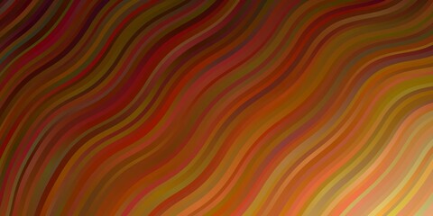 Dark Orange vector texture with circular arc. Gradient illustration in simple style with bows. Smart design for your promotions.