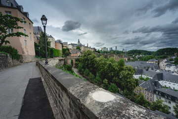 Fototapeta na wymiar overview from the city Luxembourg 28 June 2020