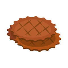 Stack of cookies. Snack, biscuit, waffle. illustration can be used for topics like bakery, pastry, coffee break