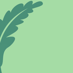 vector illustration of a green leaf