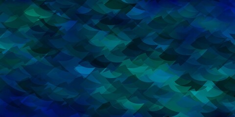 Obraz premium Light BLUE vector layout with lines, triangles.