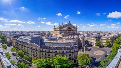 Foto auf Glas panoramic view at central paris © frank peters