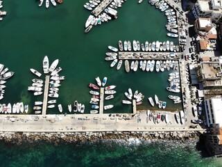 View from above on the Lebanon. Western Asia and Middle East country which is called also Lebanese Republic. Aerial photo created by drone. To many things to do and to many place to go for tourist.