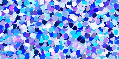 Light pink, blue vector template with abstract forms.