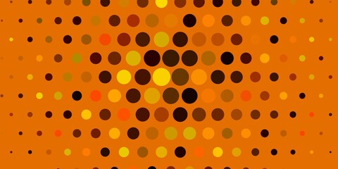 Light Green, Yellow vector background with bubbles. Glitter abstract illustration with colorful drops. Pattern for business ads.