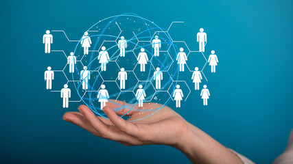 Digital Network and data concept.