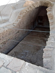 Royal burial complex of historical site Haft Tepe, Shush, Iran. City above it was Kabnak, important...