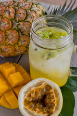 Soda Natural amarilla con maracuya