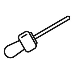 Homeopathy oil pipette icon. Outline homeopathy oil pipette vector icon for web design isolated on white background