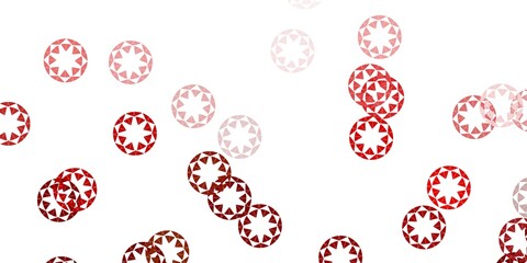 Light green, red vector template with circles.