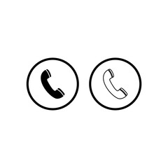 telephone, mobile phone, call phone icon vector symbol illustrations isolated white background