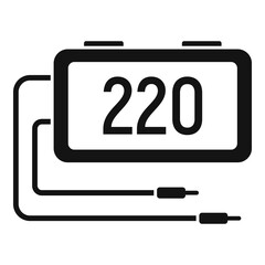 Digital multimeter icon. Simple illustration of digital multimeter vector icon for web design isolated on white background