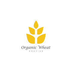 Wheat Logo Template vector symbol