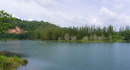 Beautiful views of water and mountains.