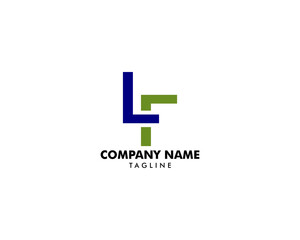 Initial Letter LF Logo Template Design