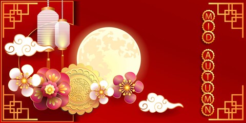 Mid autumn festival / Chinese festival / Vector illustration