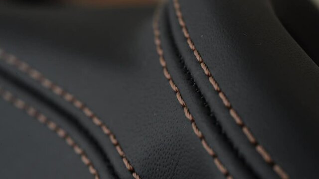car upholstery leather material sewed