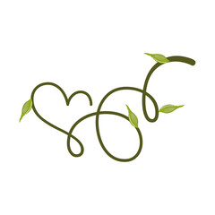 Climbing plant icon. Garden decoration - Vector illustration