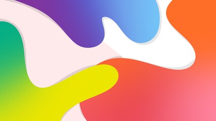 Abstract background colorful smooth,  gradient background design with liquid shape