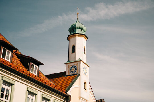 Catholic Church 'Filialkirche Maria Hilf' in Murnau  in Bavaria, Germany