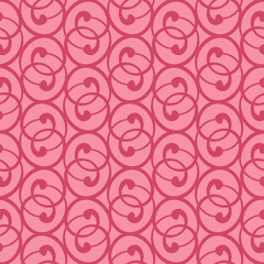 Seamless pattern with Volutes in 2 colors