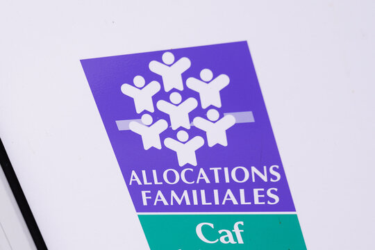 allocations familiales logo sign of caf agency for Family Allowances Fund office