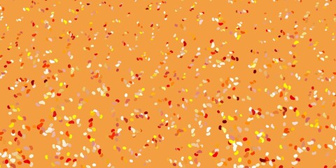 Light orange vector texture with memphis shapes.