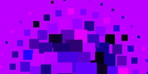 Light Purple, Pink vector pattern in square style. Abstract gradient illustration with rectangles. Pattern for commercials, ads.
