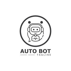 Robot icon vector concept design