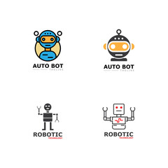 Robot icon vector concept design