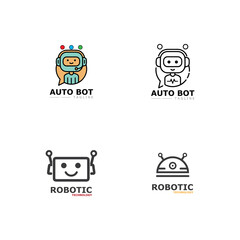 Robot icon vector concept design